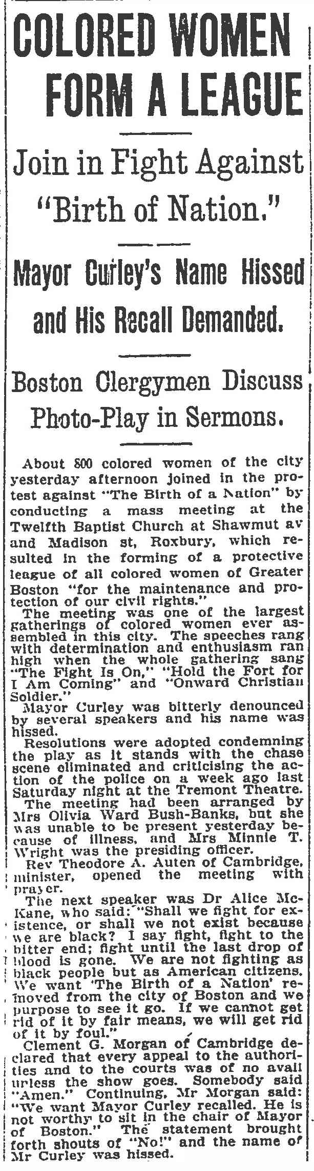 An old newspaper column