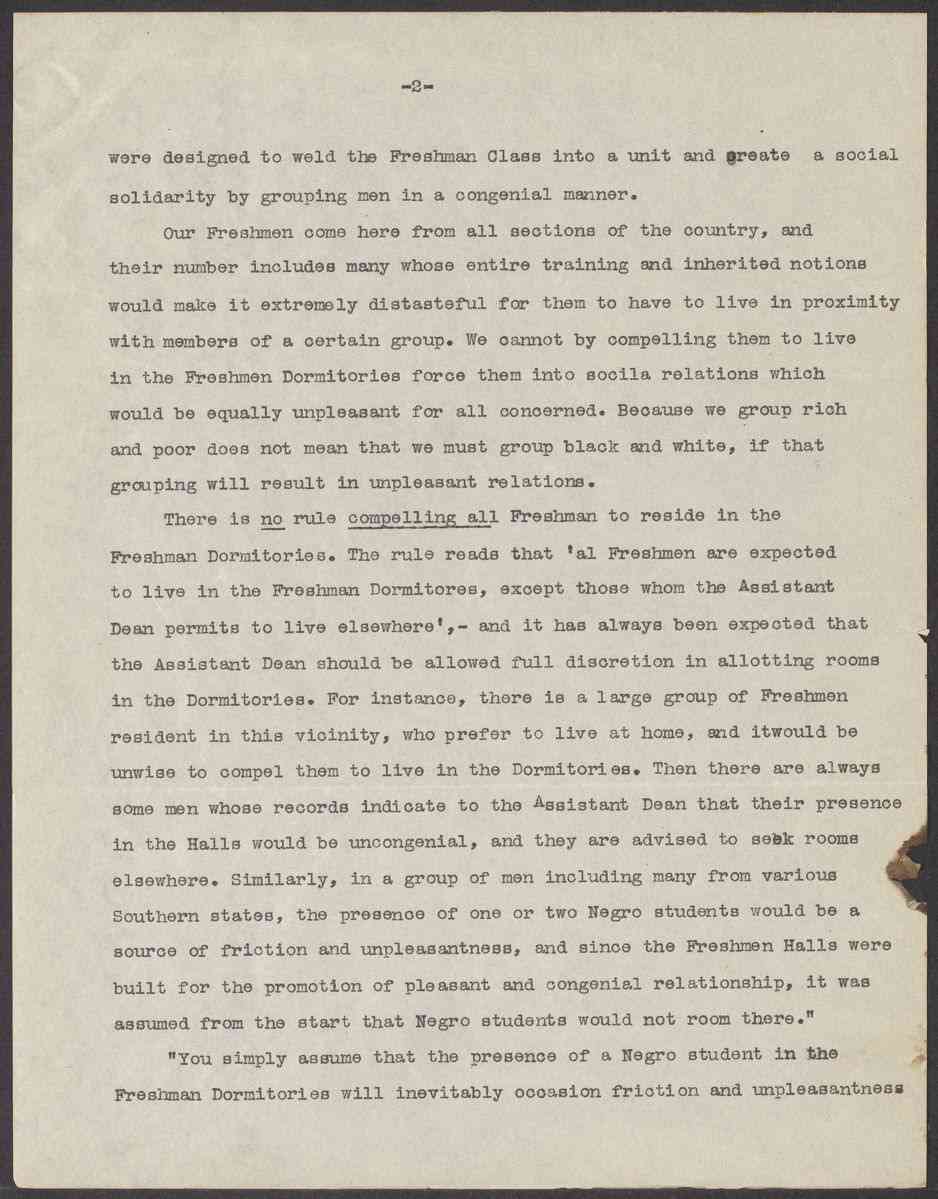 Edwin Jourdain notes on meeting with Abbott Lawrence Lowell