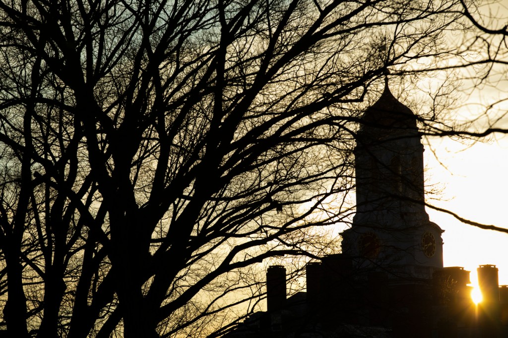 sunrise over Dunster.