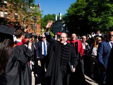 Alan Garber at the Commencement ceremony