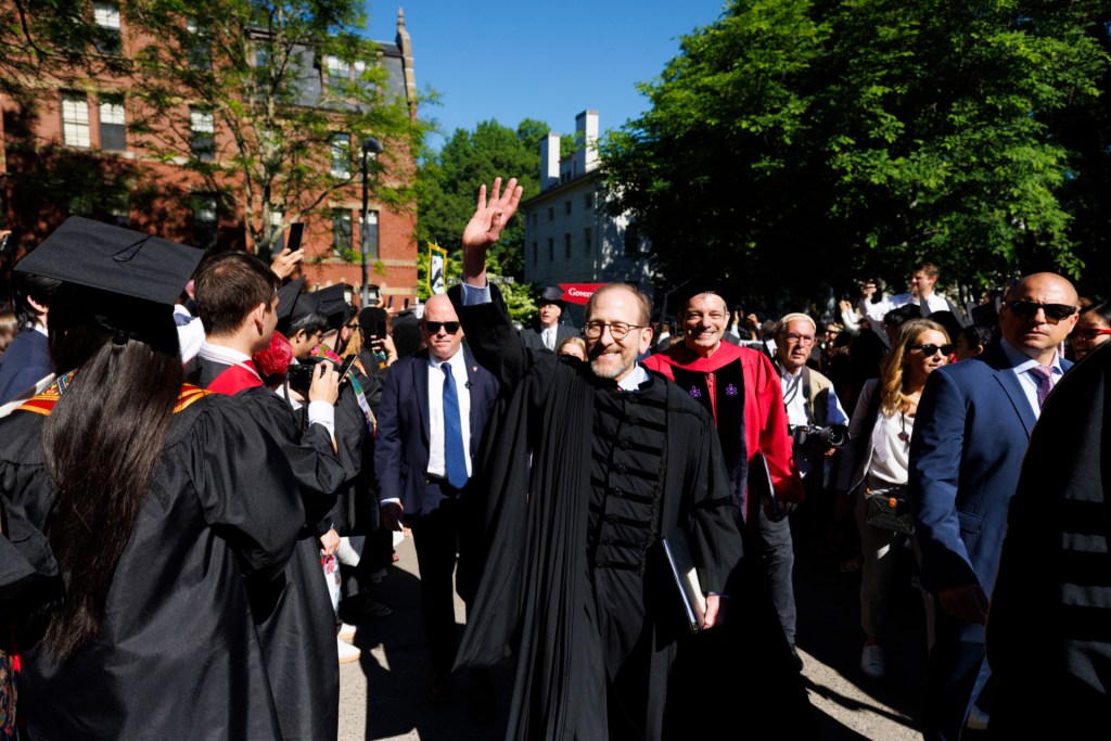 Alan Garber at the Commencement ceremony