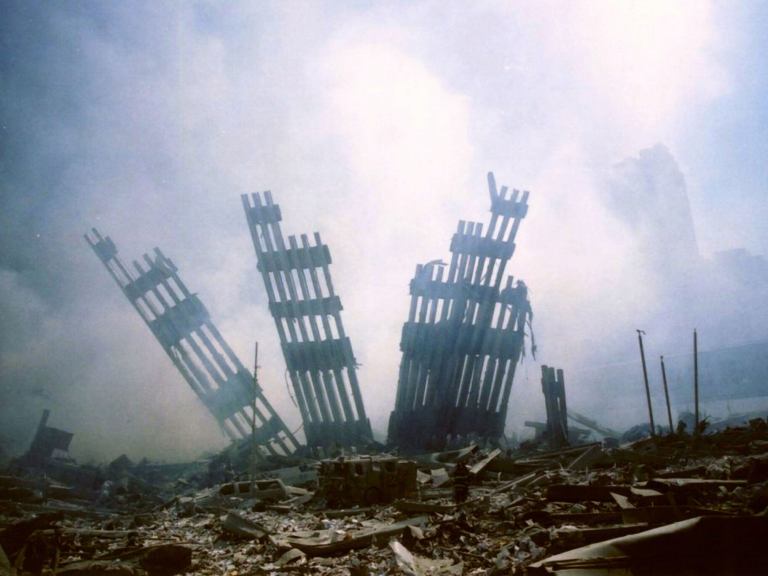 Wreckage from ground zero