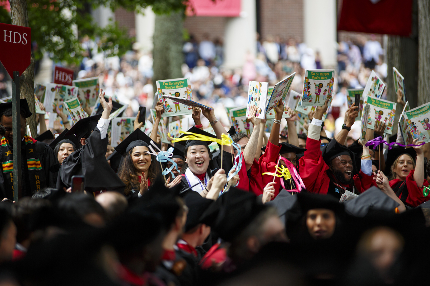 students celebrate at Commencement