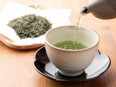 A cup of green tea